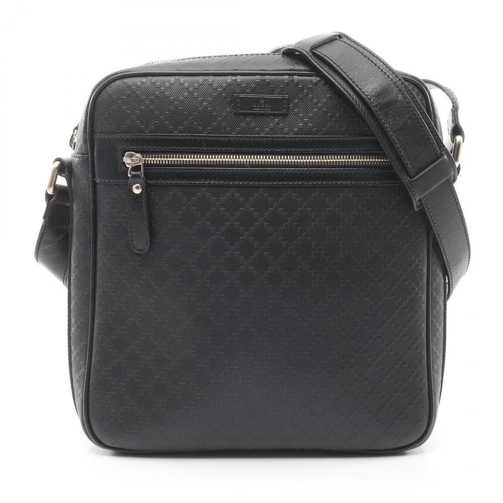 GUCCI Black Leather Shoulder Bag